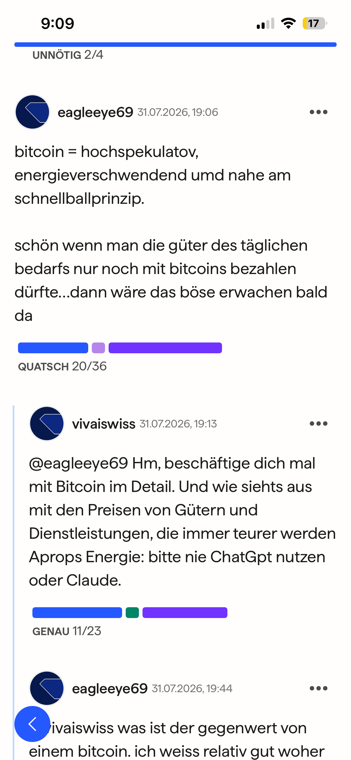 Reaktion auf einen Artikel in der Schweiz (20min) nachdem eine Sportmoderatorin in einem Podcast über ihre Leidenschaft für Bitcoin gesprochen hat. Der Originalartikel kam von Nau.ch.