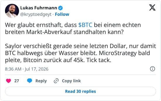Bitcoin FUD screenshot