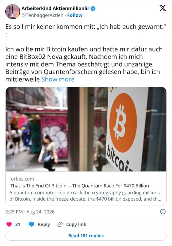 Bitcoin FUD screenshot